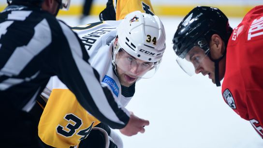 One-on-one: Legare 'takes charge' during first taste of pro hockey taken at PPG Paints Arena (Penguins)